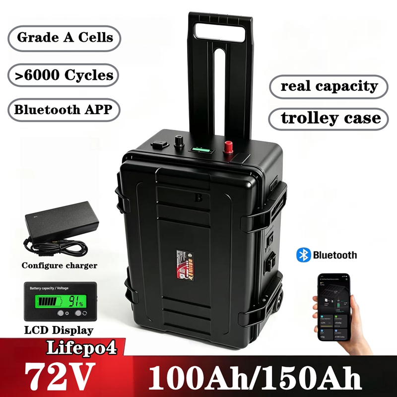 Lifepo4 72V 100Ah Battery Pack Ev - Su geçirmez 72V 150Ah 100Ah LiFepo4